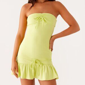 Peppermayo Tabi Mini Dress - Sunny Lime  Size: US 2